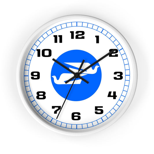 Wall Clock Braniff Boeing 727 Bulkhead with Bluebird of Happiness Blue