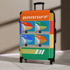 Braniff Ultra Space Jet Luggage Suitcase Boeing 720 Two Tone Super Jets