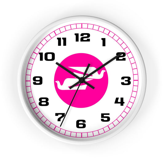 Wall Clock Braniff Boeing 727 Bulkhead with Bluebird of Happiness Pink