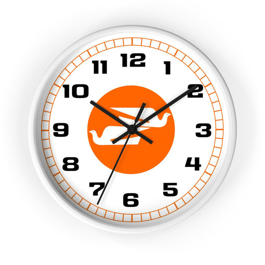 Wall Clock Braniff Boeing 727 Bulkhead with Bluebird of Happiness Orange