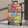 Braniff Ultra Space Jet Luggage Suitcase South America Luggage Tags Multi Color