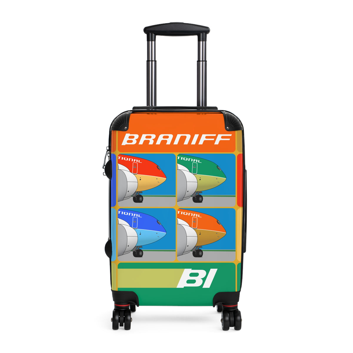 Braniff Ultra Space Jet Luggage Suitcase Boeing 720 Two Tone Super Jets