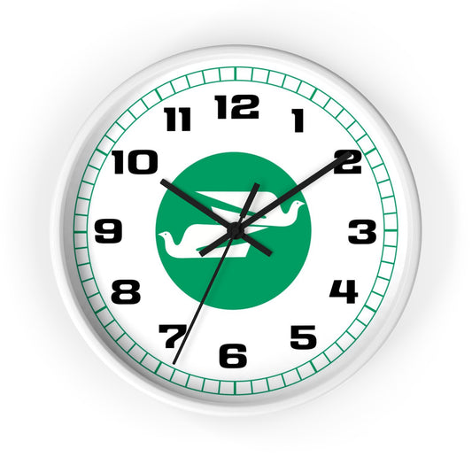 Wall Clock Braniff Boeing 727 Bulkhead with Bluebird of Happiness Green