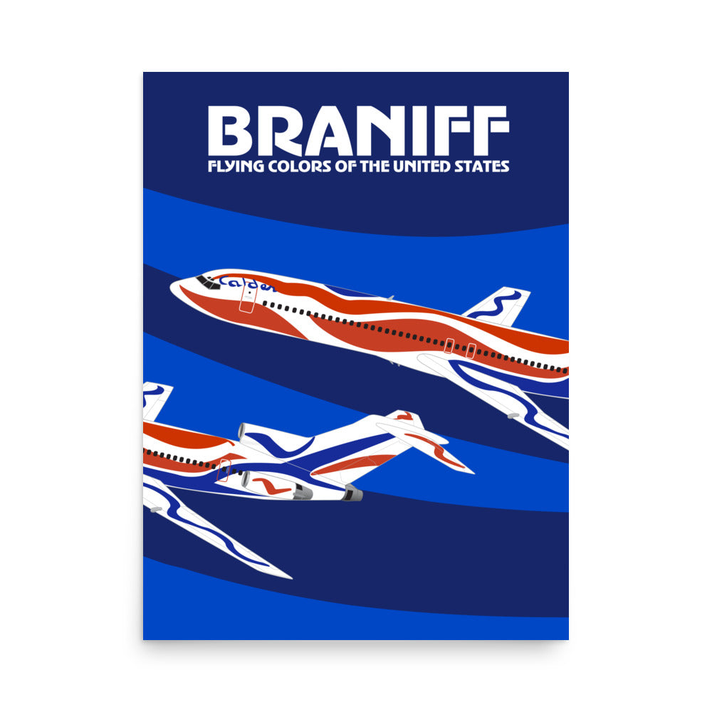 Braniff ビンテージアートポスター Minnesota, Braniff International Airways, 1960s [Fish in the net