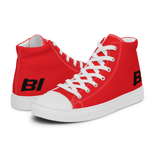 Braniff Sky High Top Canvas Shoes Mens BI Logo End of the Plain Plane 1967 Red ONLY Available in Certain Countries See List Below