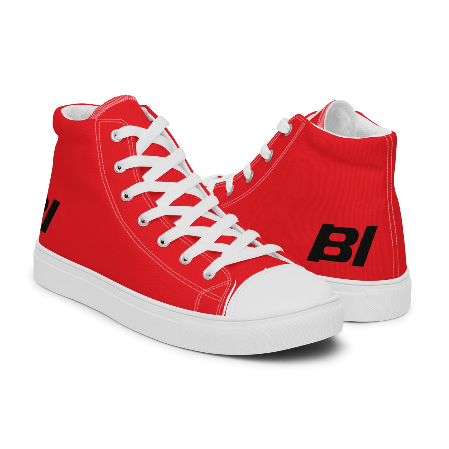 Braniff Sky High Top Canvas Shoes Mens BI Logo End of the Plain Plane 1967 Red ONLY Available in Certain Countries See List Below