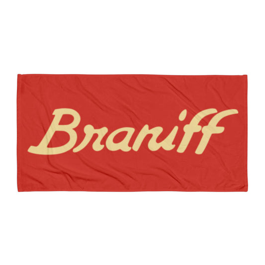 Bath and Beach Towel Sheet Extra Large Braniff Ultra Terra Cotta 1978