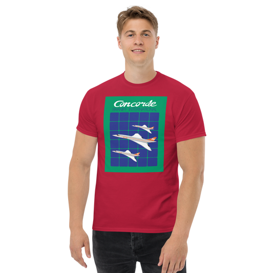 T-Shirt Shirt Short Sleeve by Gildan Men's Women's Braniff Concorde SST Inflight