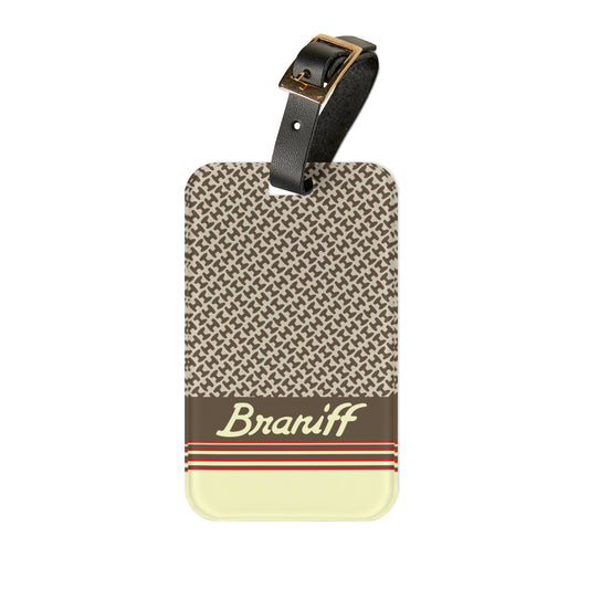 Braniff Ultra Space Jet Luggage Suitcase Tag Halston Braniff Design