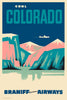 Cool Colorado, Braniff International Airways, 1950s [Mountain Range] - Premium Open Edition