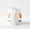 Coffee Mug 11 oz Braniff Alexander Girard Original Bluebird of Happiness Design Orange