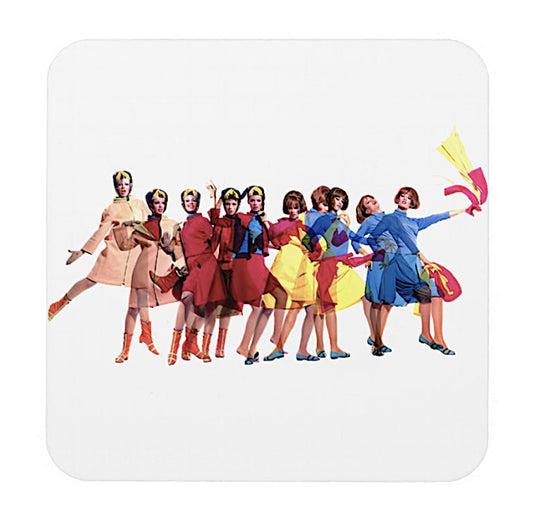 Drink Coaster Braniff Pucci Design Inflight Fashion Show | Set of 6