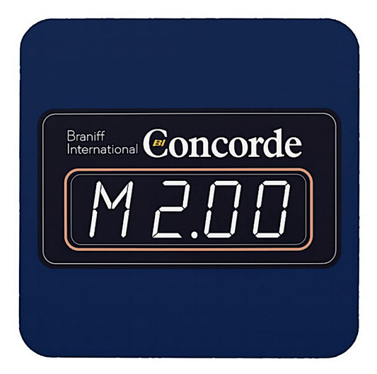 Drink Coaster Braniff Concorde Mach 2 Meter Set of 6