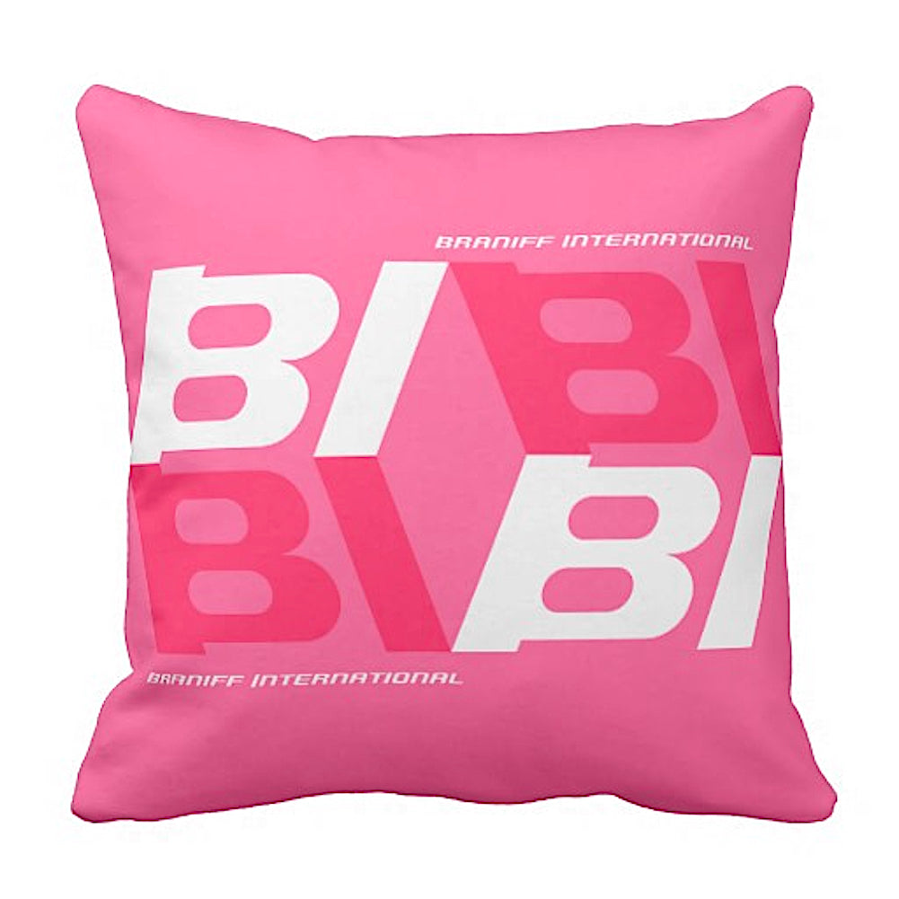 Pillow Braniff Alexander Girard Design BI Tile Logo Multiple