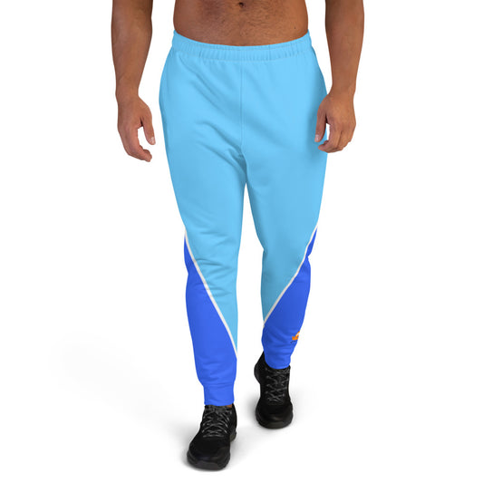 BRANIFF MENS JOGGERS SWEATPANTS 1971 TWO TONE BLUE