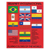 Jigsaw Puzzle Braniff Flying Colors of the World Flags and Countries Served Available in USA ONLY