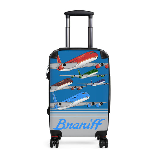 Braniff Ultra Space Jet Luggage Suitcase McDonnell Douglas DC-8-62 Ultra Space Jets in Flight