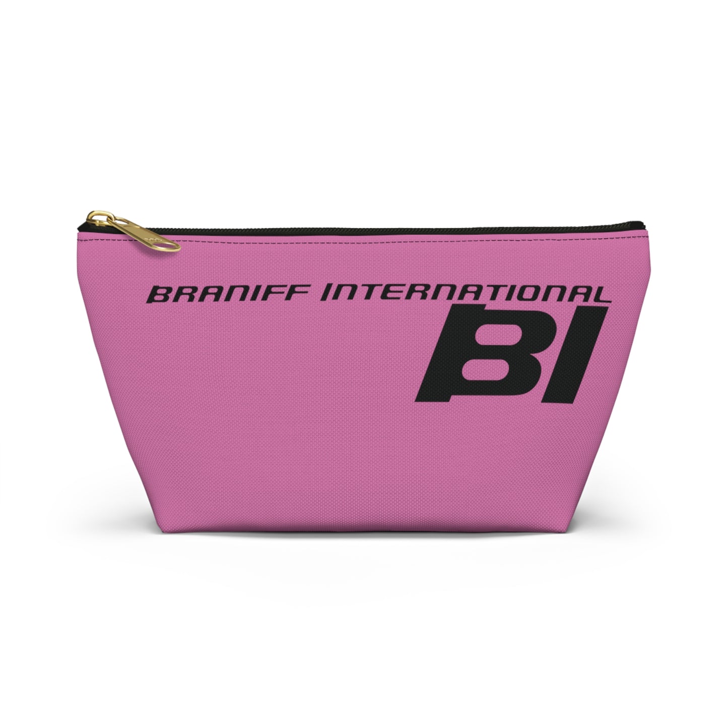 Braniff End of the Plain Bag Accessory Toiletry Makeup Travel Pouch Luggage with T-bottom Pink