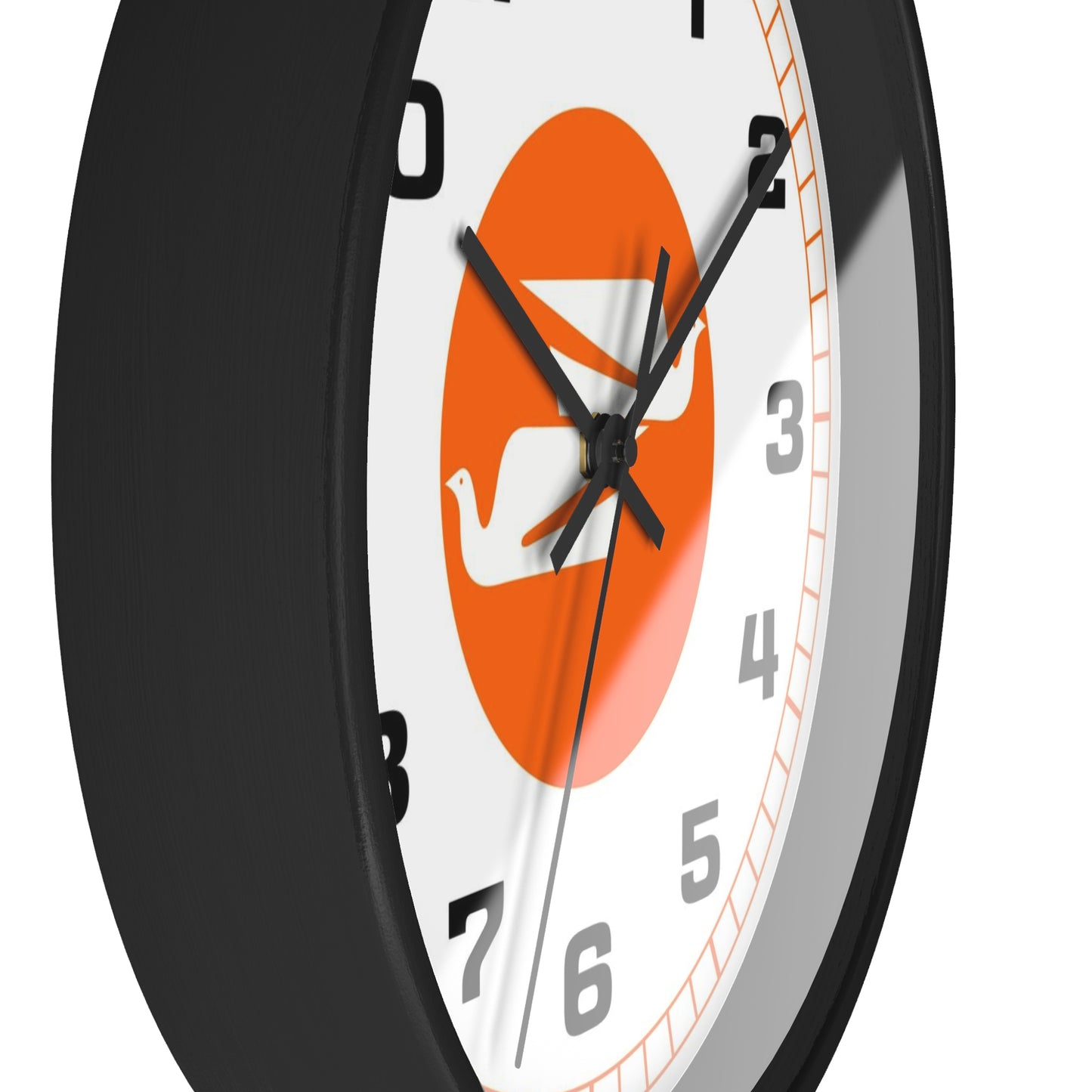 Wall Clock Braniff Boeing 727 Bulkhead with Bluebird of Happiness Orange