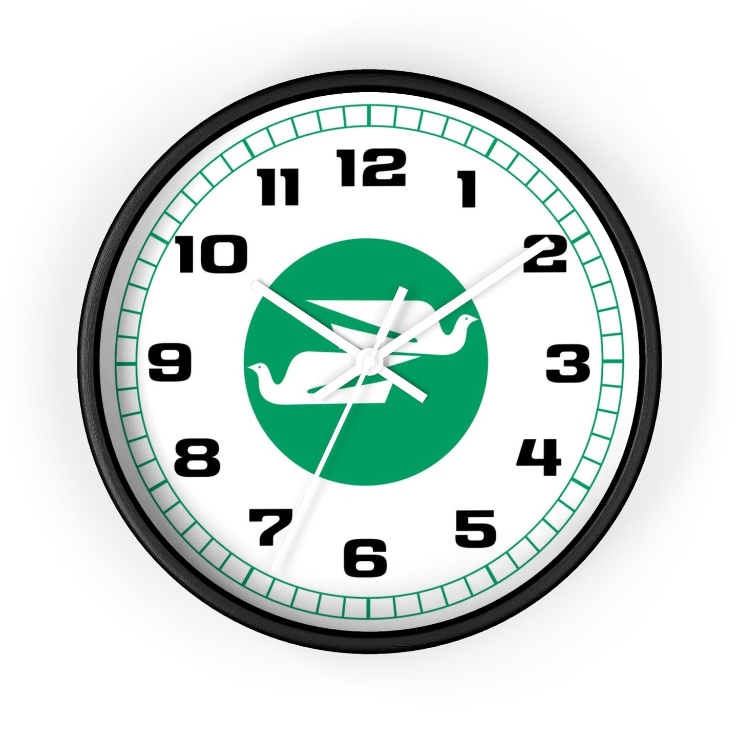 Wall Clock Braniff Boeing 727 Bulkhead with Bluebird of Happiness Green
