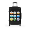 Braniff Luggage Suitcase EOTPP End of the Plain Plane BAC One-11 Circle Logos 1965 Multi Color