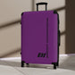 Braniff Ultra Space Jet Luggage Suitcase Braniff Alexander Girard Design End of the Plain Plane 1965 1967 Purple