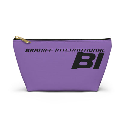 Braniff End of the Plain Bag Accessory Toiletry Makeup Travel Pouch Luggage with T-bottom Periwinkle Blue