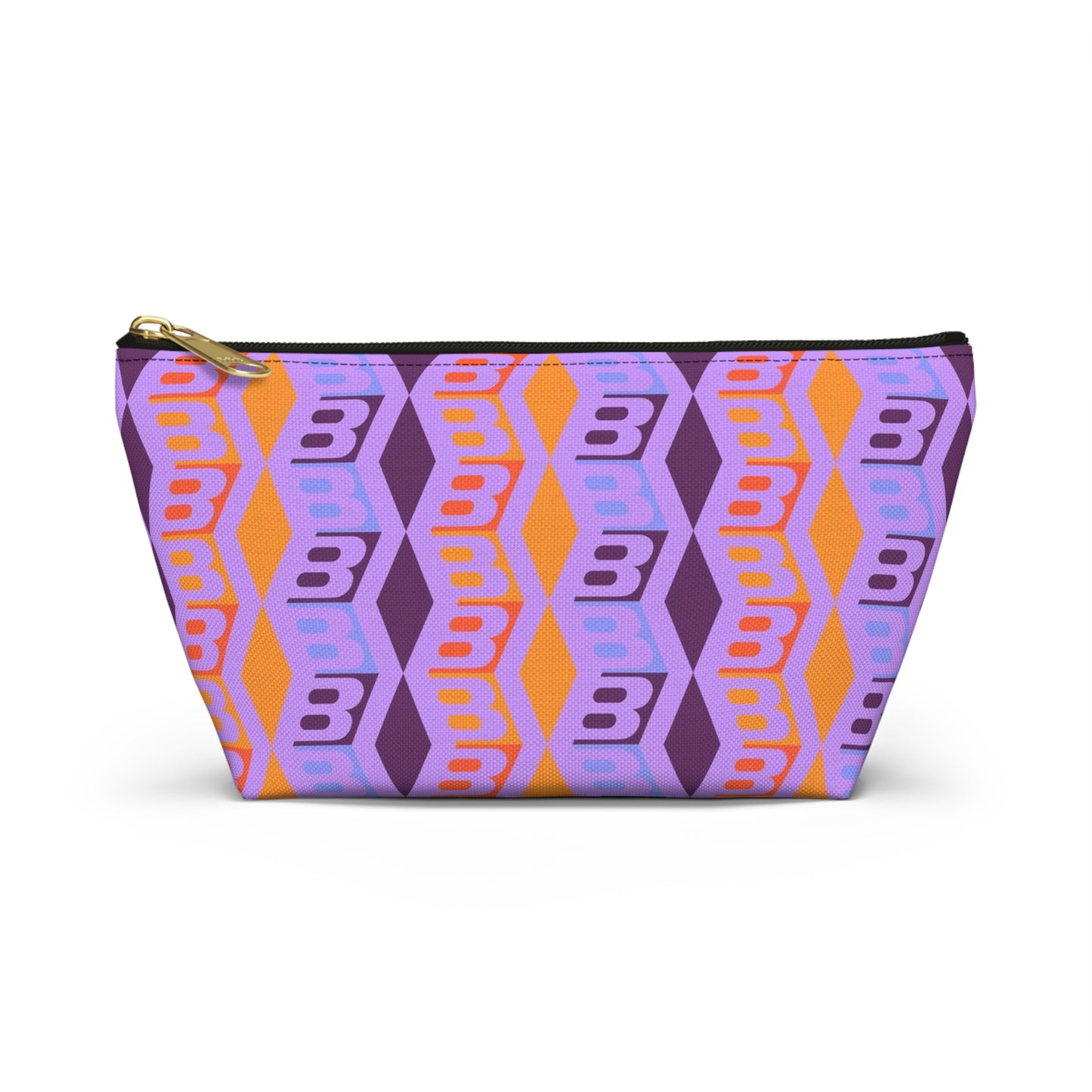 Braniff Inflight Accessory Toiletry Makeup Travel Pouch with T-bottom Wolf Gordon Design with  BI Logo