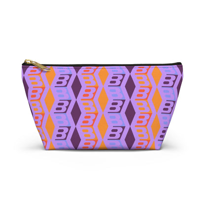 Braniff Inflight Accessory Toiletry Makeup Travel Pouch with T-bottom Wolf Gordon Design with  BI Logo
