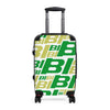 Braniff Ultra Space Jet Luggage Suitcase BI Logo Multi Two Tone 1971