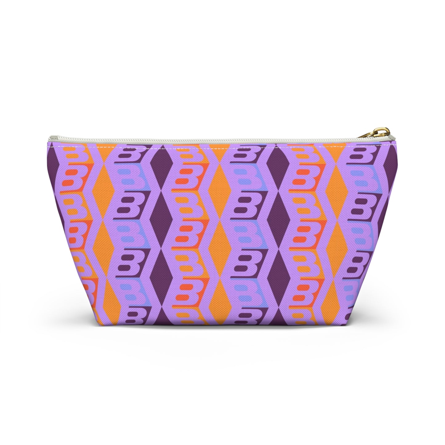 Braniff Inflight Accessory Toiletry Makeup Travel Pouch with T-bottom Wolf Gordon Design with  BI Logo