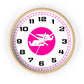 Wall Clock Braniff Boeing 727 Bulkhead with Bluebird of Happiness Pink
