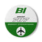 Braniff Ceramic Coaster with Cork Backing EOTPP Boeing 707 1966 Green