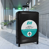 Braniff Luggage Suitcase EOTPP End of the Plain Plane Boeing 727 Circle Logo 1965 Turquoise