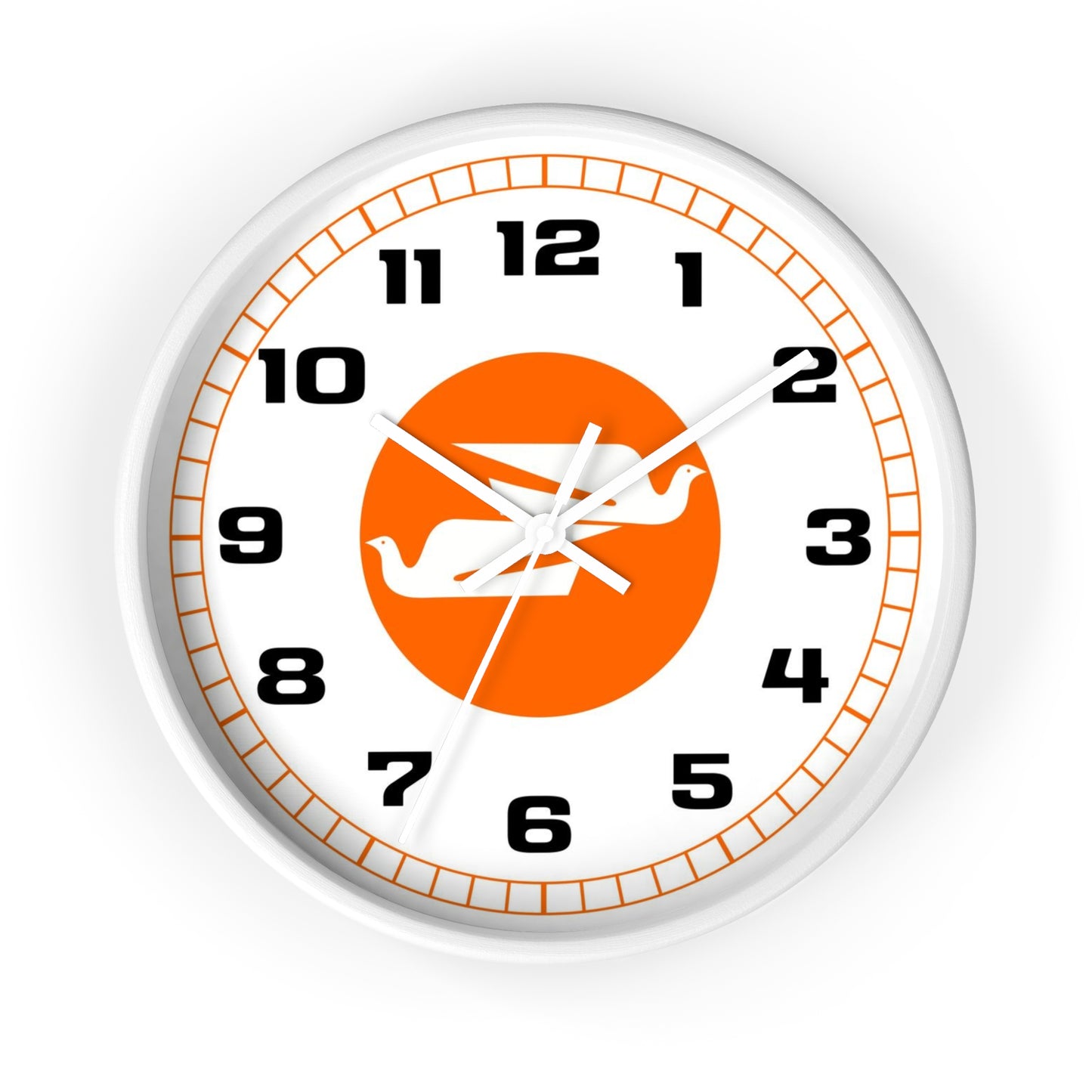Wall Clock Braniff Boeing 727 Bulkhead with Bluebird of Happiness Orange