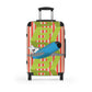 Braniff Luggage Suitcase EOTPP End of the Plain Plane Boeing 727 on Alexander Girard Strip and BI Tiled Logo 1966
