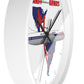 Wall Clock Braniff Lockheed L-188 Electra Jet with Route Map