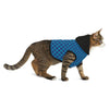 Pet Hoodie Dog Cat Shirt Coat Braniff Alexander Girard Design Blue Light Check