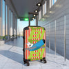 Braniff Luggage Suitcase EOTPP End of the Plain Plane Boeing 727 on Alexander Girard Strip and BI Tiled Logo 1966