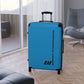 Braniff Ultra Space Jet Luggage Suitcase Braniff Alexander Girard Design End of the Plain Plane 1965 1967 New Medium Blue