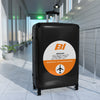 Braniff Luggage Suitcase EOTPP End of the Plain Plane Boeing 727 Circle Logo 1965 Orange