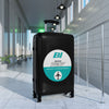 Braniff Luggage Suitcase EOTPP End of the Plain Plane Boeing 727 Circle Logo 1965 Turquoise