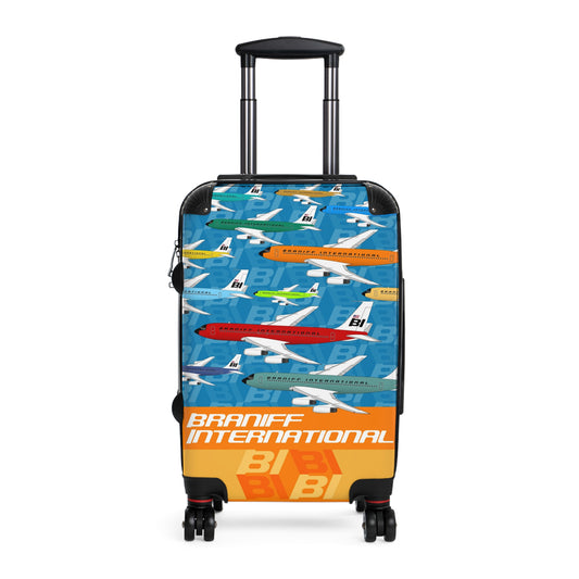 Braniff Luggage Suitcase EOTPP End of the Plain Plane Boeing 707 Fleet Jet Multi Color