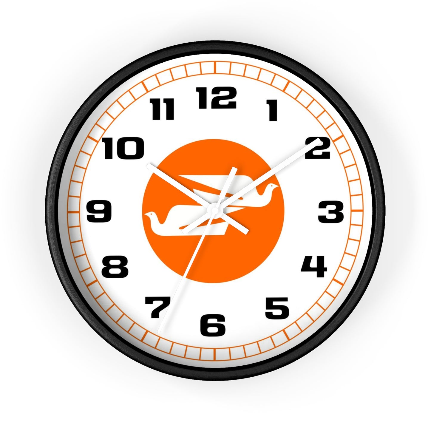 Wall Clock Braniff Boeing 727 Bulkhead with Bluebird of Happiness Orange