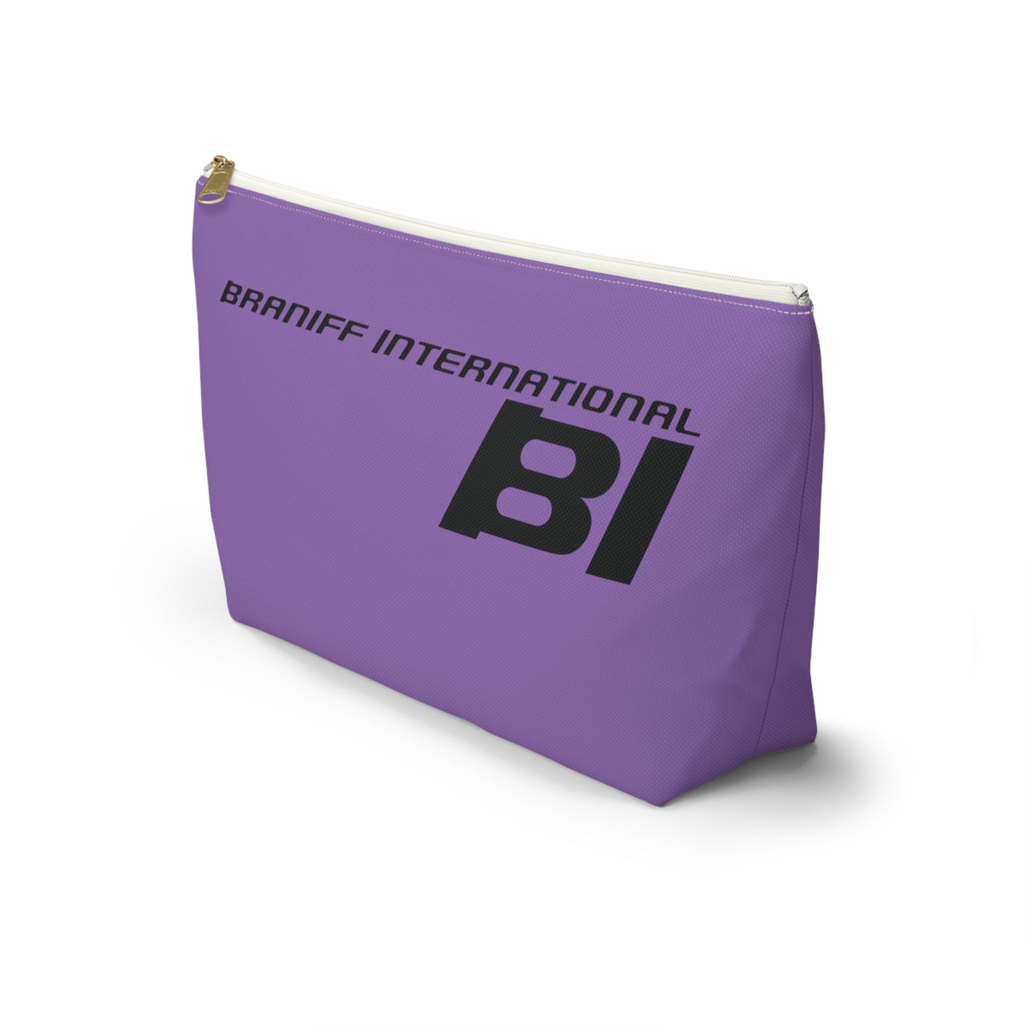 Braniff End of the Plain Bag Accessory Toiletry Makeup Travel Pouch Luggage with T-bottom Periwinkle Blue