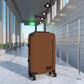Braniff Ultra Space Jet Luggage Suitcase Braniff Alexander Girard Design End of the Plain Plane 1965 1967 Brown