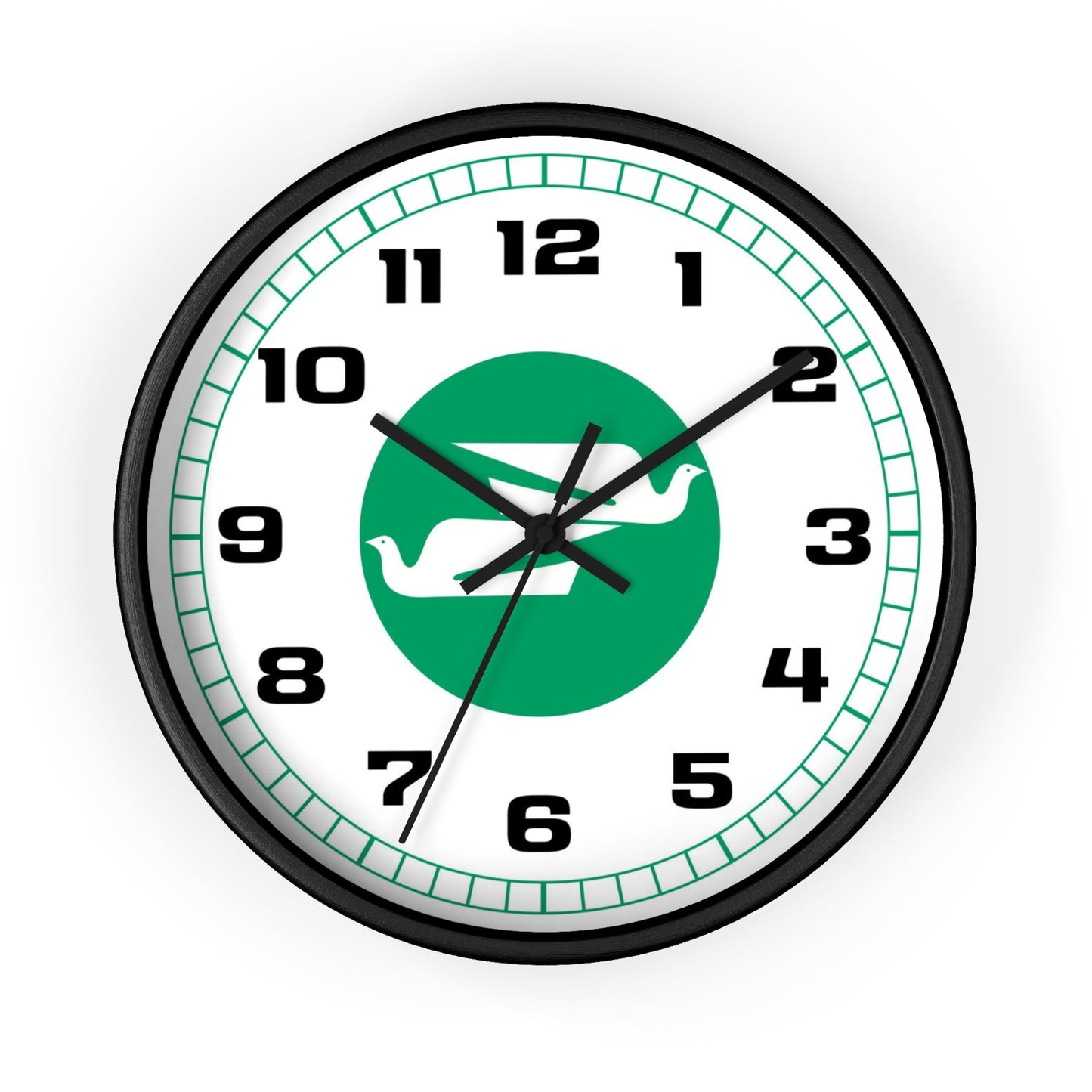 Wall Clock Braniff Boeing 727 Bulkhead with Bluebird of Happiness Green