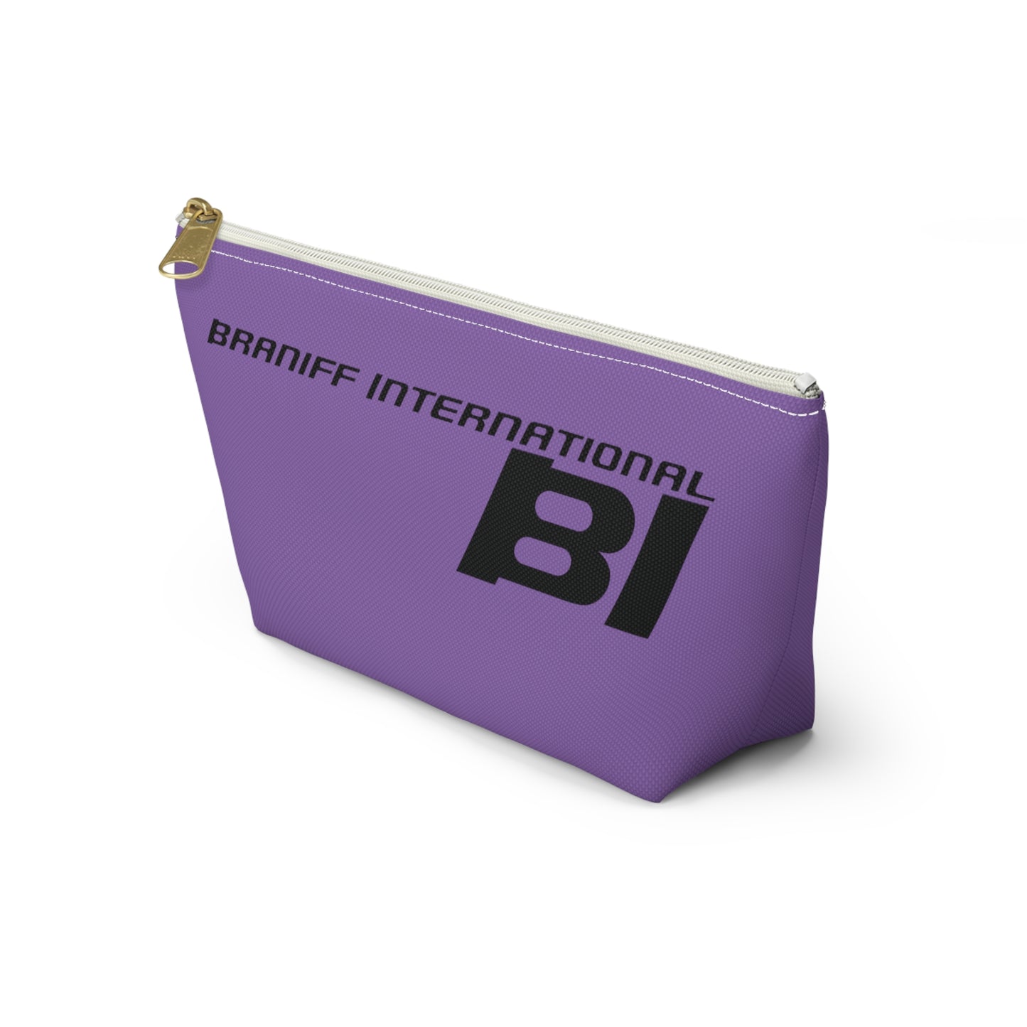 Braniff End of the Plain Bag Accessory Toiletry Makeup Travel Pouch Luggage with T-bottom Periwinkle Blue