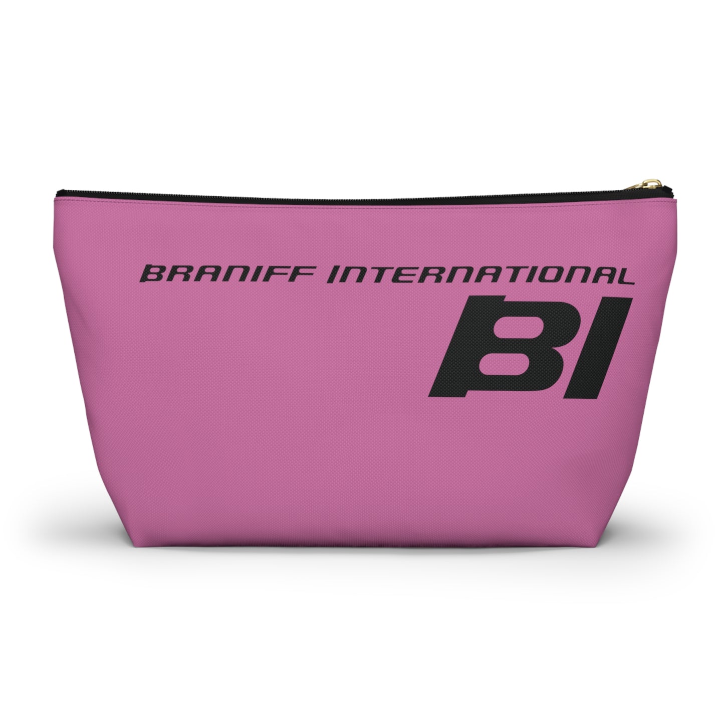 Braniff End of the Plain Bag Accessory Toiletry Makeup Travel Pouch Luggage with T-bottom Pink