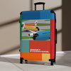 Braniff Ultra Space Jet Luggage Suitcase End of the Plain Plane Debut Boeing 720 and BAC One-11 Jet Multi Color